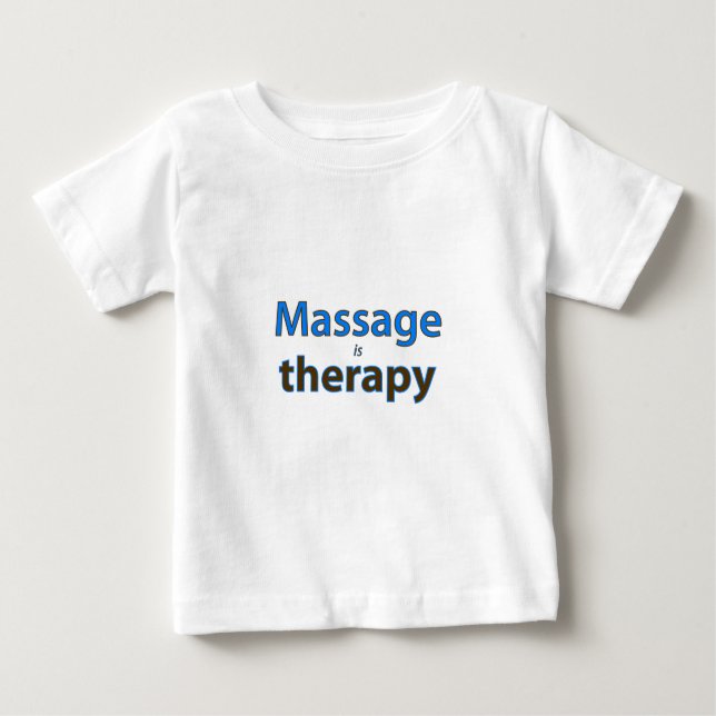 T-shirt Pour Bébé Le massage est thérapie (Devant)