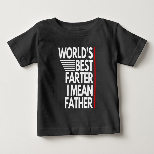 T-SHIRT POUR BÉBÉ LE MEILLEUR AGRICULTEUR DU MONDE, JE VEUX DIRE PÈR (Devant)