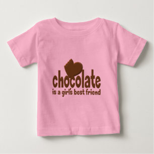 T-shirt Pour Bébé Le meilleur ami de la fille de chocolat