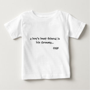 T-shirt Pour Bébé Le meilleur ami d'un garçon est son Greema