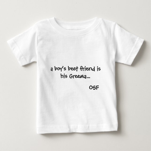 T-shirt Pour Bébé Le meilleur ami d'un garçon est son Greema (Devant)