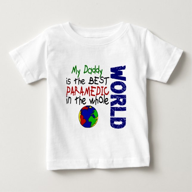 T-shirt Pour Bébé Le meilleur infirmier en monde 2 (papa) (Devant)