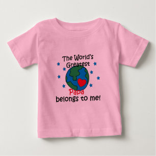 T-shirt Pour Bébé Le meilleur papa appartient à moi