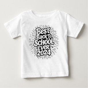 T-shirt Pour Bébé Le Meilleur Retour À L'École En 2024 Design