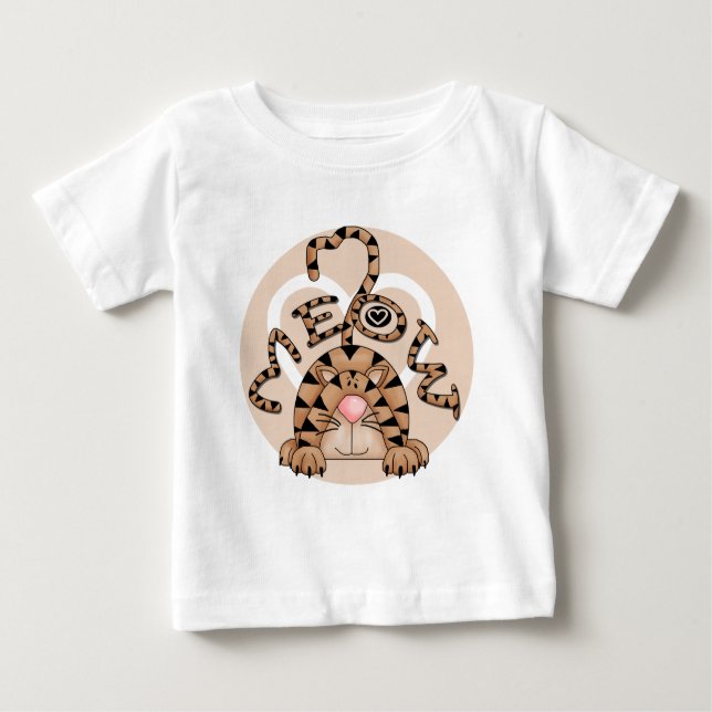 T-shirt Pour Bébé Le Meow du chat (Devant)