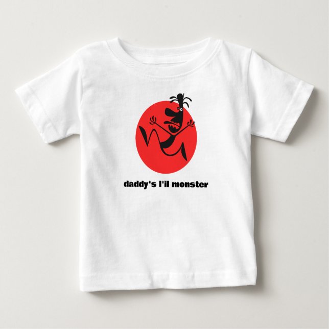 T-shirt Pour Bébé "le monstre de papa" (Devant)