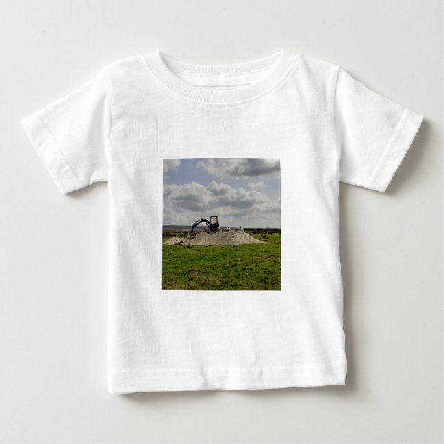 T-shirt Pour Bébé Le mouton du Yorkshire et une crevette. (Devant)