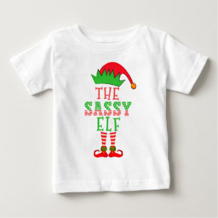 T-shirt Pour Bébé Le Noël de l'Elfe Impertinent Pyjama de Famille As