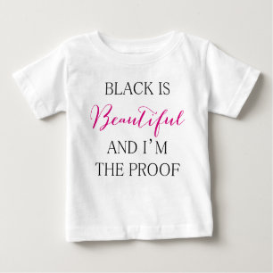 T-shirt Pour Bébé Le noir est beau