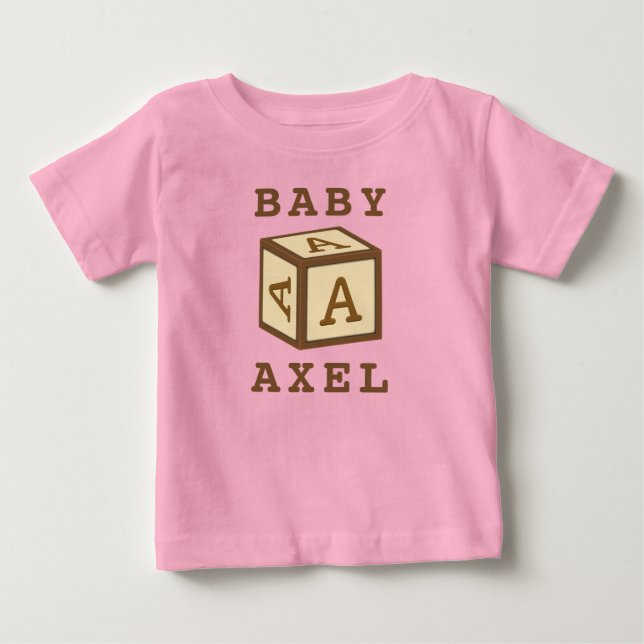 T-shirt Pour Bébé Le nom d'Axel sur American Apparel (Devant)