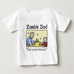 T-shirt Pour Bébé Le papa de zombi, mangent vos cerveaux