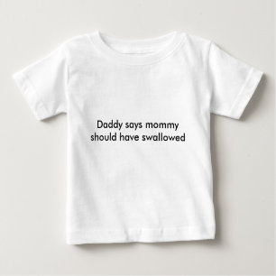 T-shirt Pour Bébé Le papa dit….