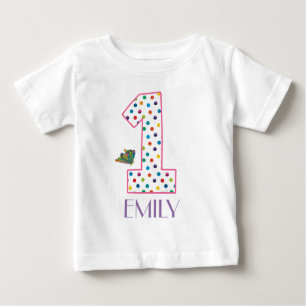 T-shirt Pour Bébé Le papillon très faim Caterpillar 1er anniversaire