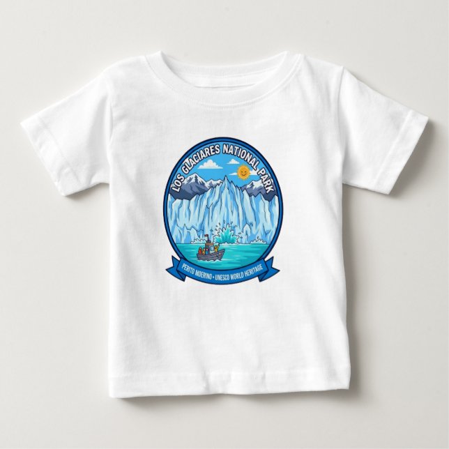T-SHIRT POUR BÉBÉ LE PARC NATIONAL DE LOS GLACIARES (Devant)
