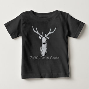 T-shirt Pour Bébé Le partenaire de chasse de papa