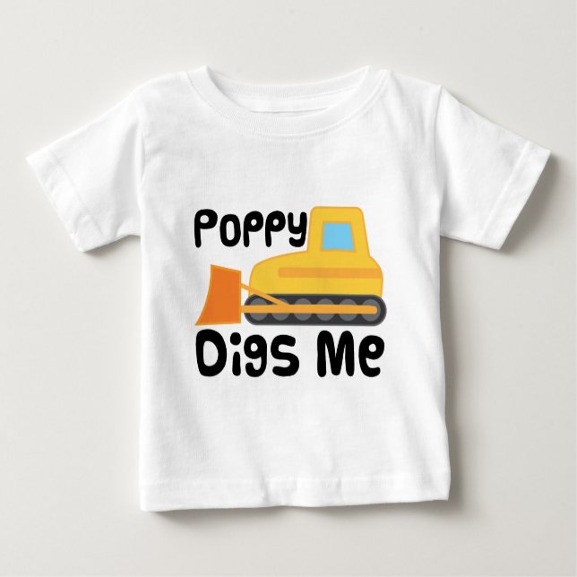 T-shirt Pour Bébé Le pavot me creuse (Devant)