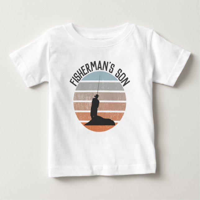 T-shirt Pour Bébé Le pêcheur (Devant)