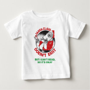 T-shirt Pour Bébé Le père noël drôle badine la chemise