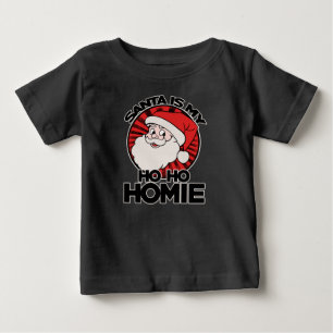 T-shirt Pour Bébé Le Père Noël est mon ho homie