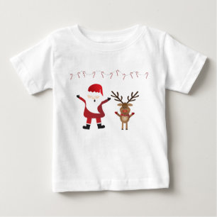 T-shirt Pour Bébé Le Père Noël Rudolph Rinder