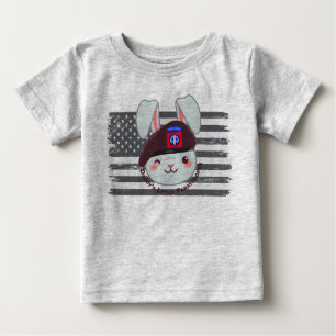T-shirt Pour Bébé "Le petit 82e parachutiste aéroporté de Daddy"