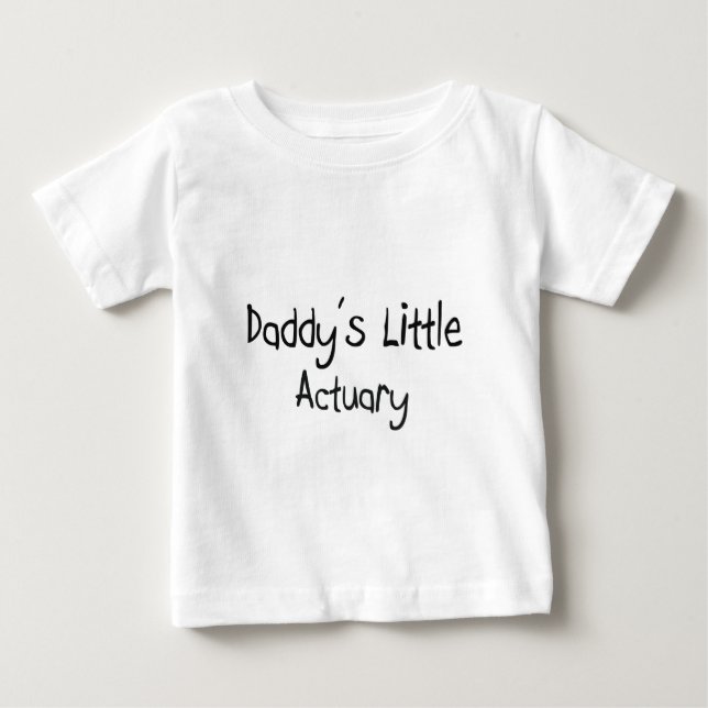 T-shirt Pour Bébé Le petit actuaire du papa (Devant)