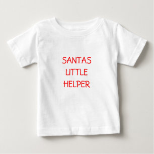 T-SHIRT POUR BÉBÉ LE PETIT AIDE DE SANTA BADINE DES CHEMISES