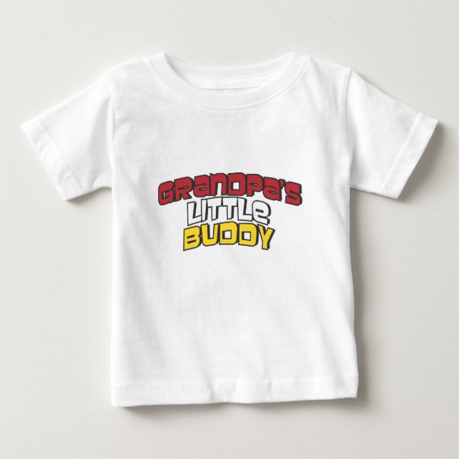 T-SHIRT POUR BÉBÉ LE PETIT AMI DU GRAND-PAPA (Devant)