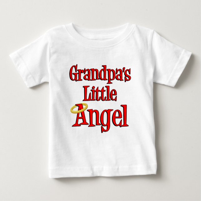 T-shirt Pour Bébé Le petit ange de grand-père (Devant)