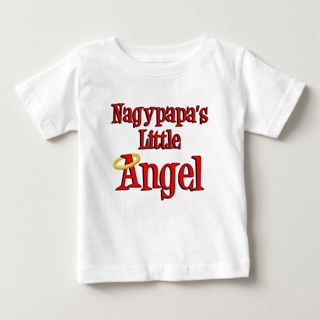 T-shirt Pour Bébé Le petit ange de Nagypapa (Devant)