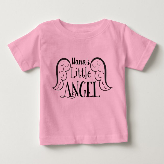 T-shirt Pour Bébé Le petit ange de Nana (Devant)