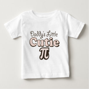 T-shirt Pour Bébé Le petit bébé à manches longues Cutie Pi de papa