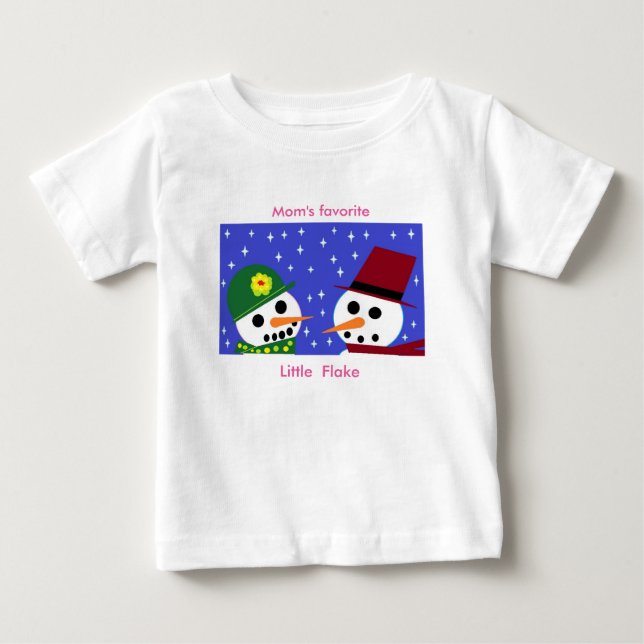 T-SHIRT POUR BÉBÉ LE PETIT BÉBÉ FLAKE PRÉFÉRÉ DE MME TEE (Devant)