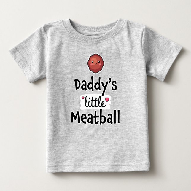 T-shirt Pour Bébé Le petit bouillon de viande de papa (Devant)