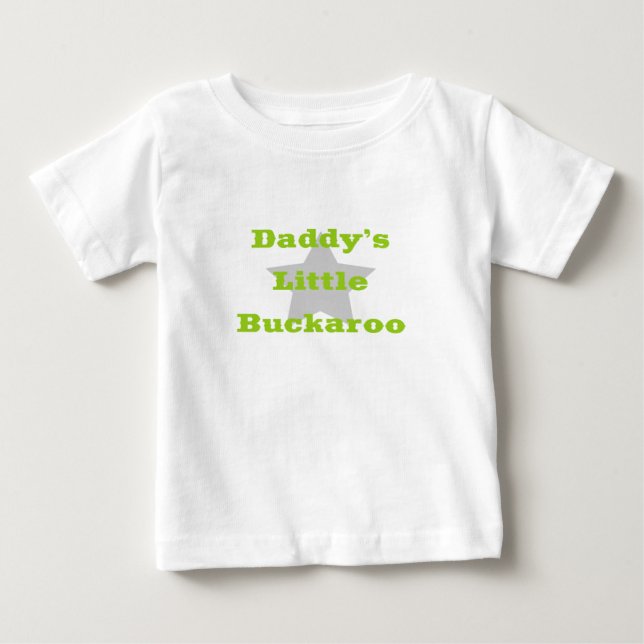 T-shirt Pour Bébé Le petit bukaroo de papa (Devant)