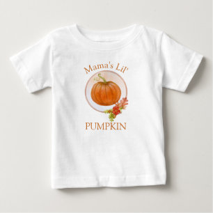 T-shirt Pour Bébé Le petit citrouille de maman   1er Thanksgiving de