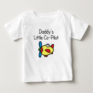 T-shirt Pour Bébé Le petit copilote de papa