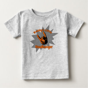 T-shirt Pour Bébé Le petit Headbanger du papa
