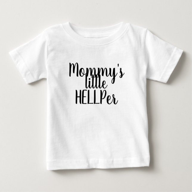 T-shirt Pour Bébé Le petit HELLPer de maman (Devant)