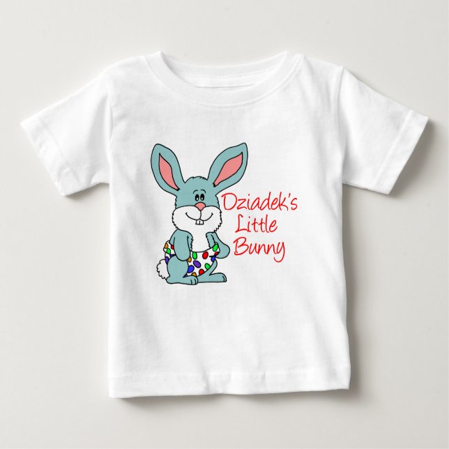 T-shirt Pour Bébé Le petit lapin de Dziadek (Devant)