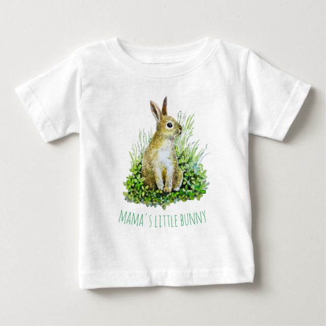 T-shirt Pour Bébé le petit lapin de maman (Devant)