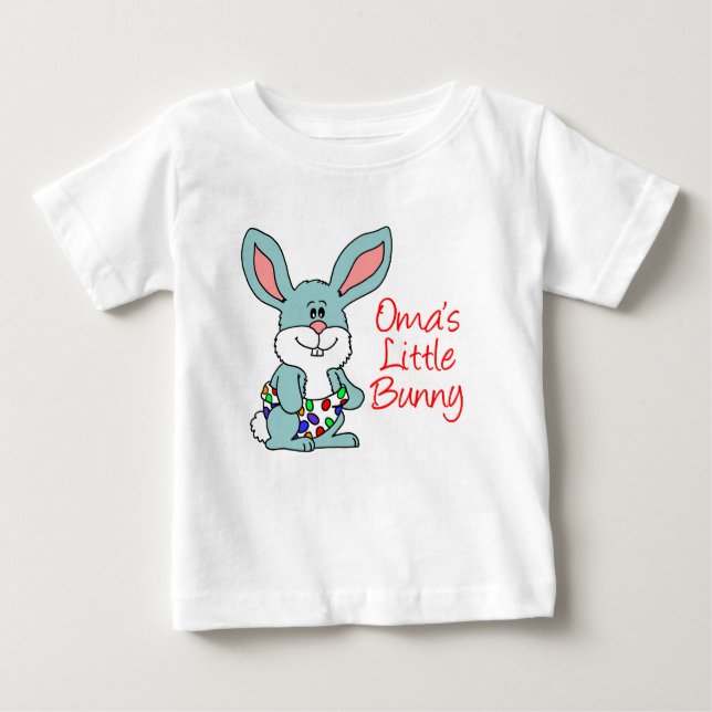 T-shirt Pour Bébé Le petit lapin d'Oma (Devant)