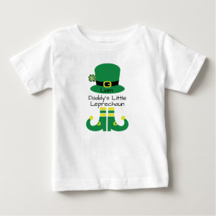 T-shirt Pour Bébé Le petit Leprechaun de papa personnalisé