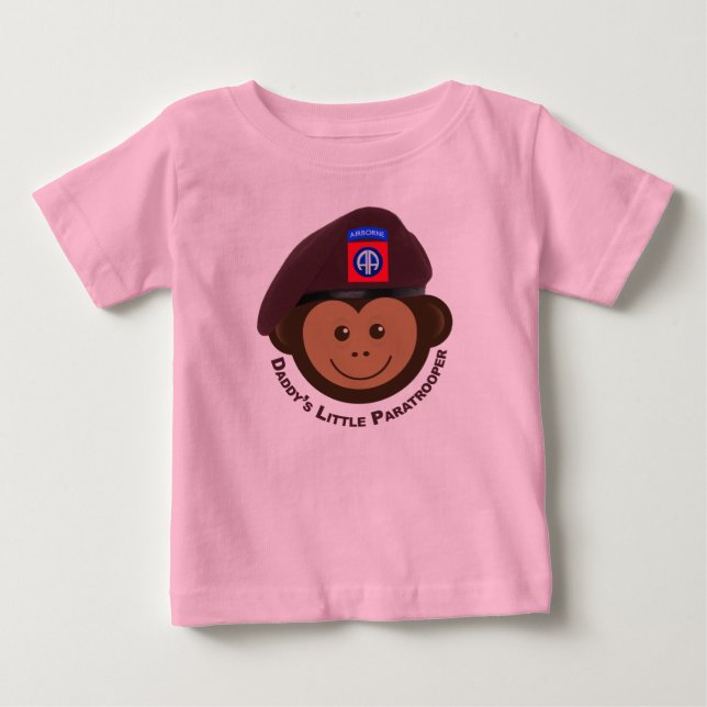 T-shirt Pour Bébé “Le petit parachutiste de Papa” (Devant)