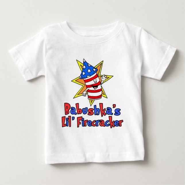 T-shirt Pour Bébé Le petit pétard de Babushka (Devant)