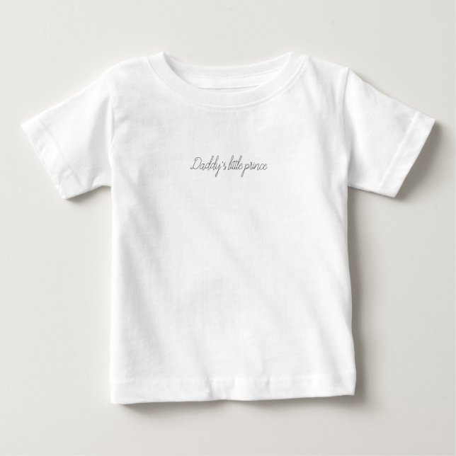 T-shirt Pour Bébé Le petit prince de papa (Devant)