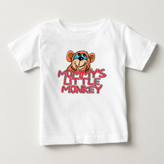 T-shirt Pour Bébé Le Petit Singe à Maman (Devant)