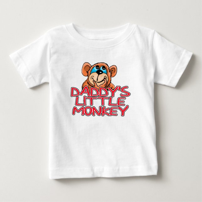 T-shirt Pour Bébé Le Petit Singe à Papa (Devant)