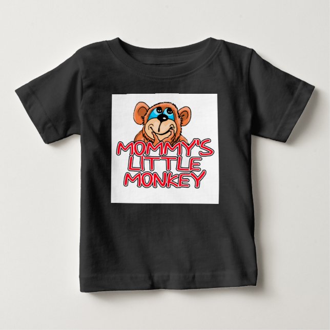 T-shirt Pour Bébé Le petit singe de maman (Devant)