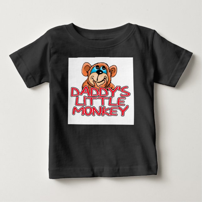 T-shirt Pour Bébé Le petit singe de papa (Devant)